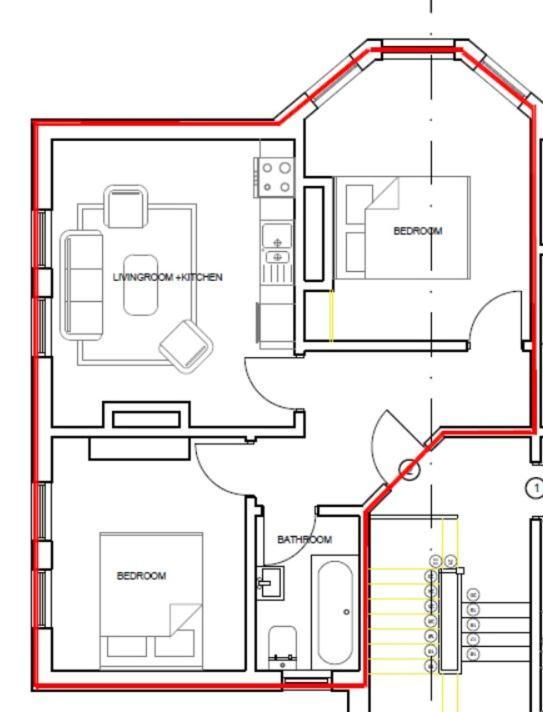 בורנמות' Flat-C, 4 Adults, 20 Mins To Beach, Netflix, Wifi, Sleeps 4 Adults מראה חיצוני תמונה